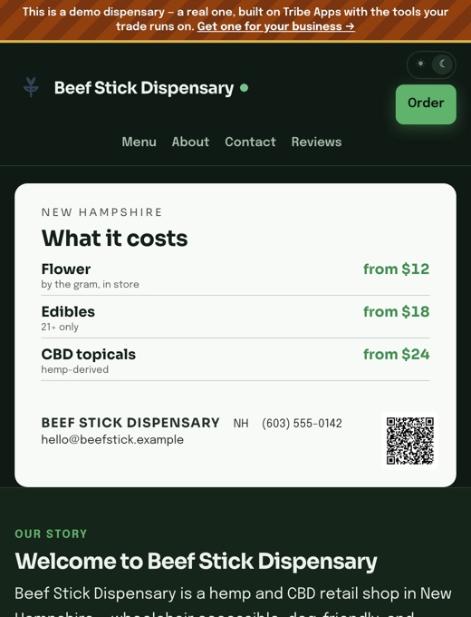 A dispensary on Shop OS